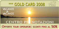 GOLD CARD: centr prenotazioni